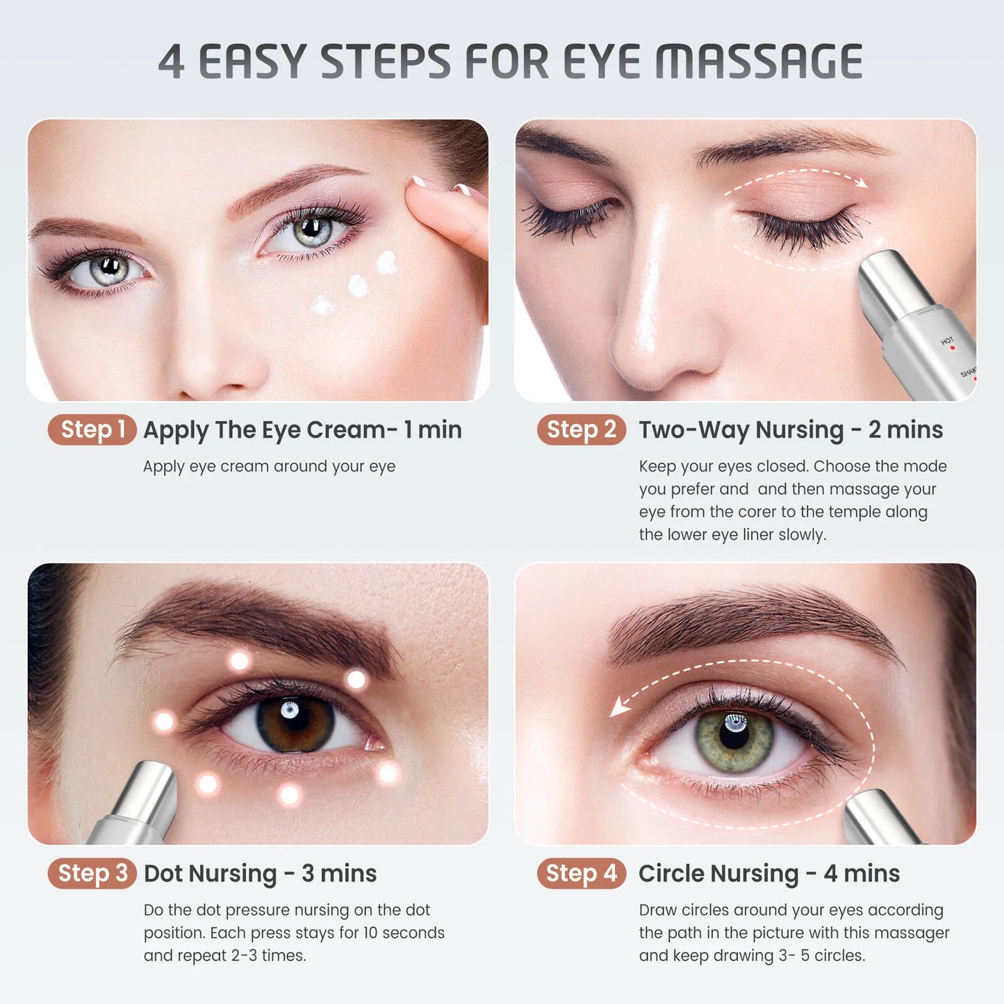 Home Skin Care Eye Beauty Device Massager Face Beauty Instrument Facial Lifting Massager Replacement of Medicube Booster