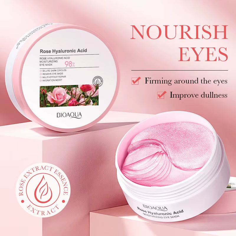 60Pcs Hydrating Moisturizing Eye Mask Cucumber Blueberry Fruit Extract Eye Patches Smoothing Repairing Collagen Korean Cosmetics