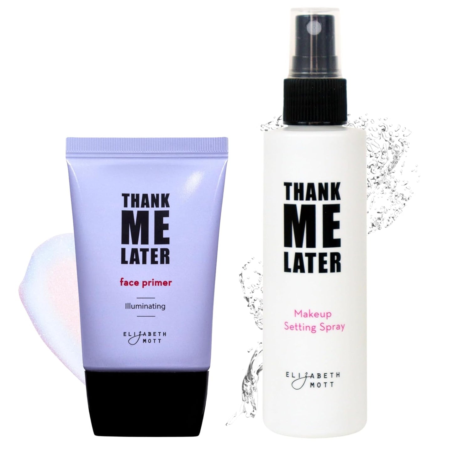 Achieve Flawless Skin with the Thank Me Later Illuminating Face Primer & Setting Spray Bundle - 2-Pack (Cruelty-Free)