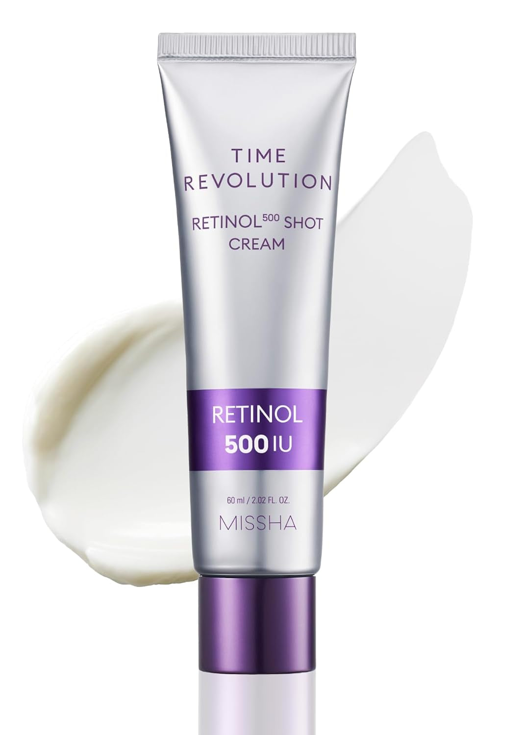Time Revolution Night Repair Retinol 500 Shot Cream 2.02 Fl Oz - Advanced Korean Retinol Cream for Face, Skin Barrier Strengthening, Improved Elasticity & Radiance, Overnight Moisturization