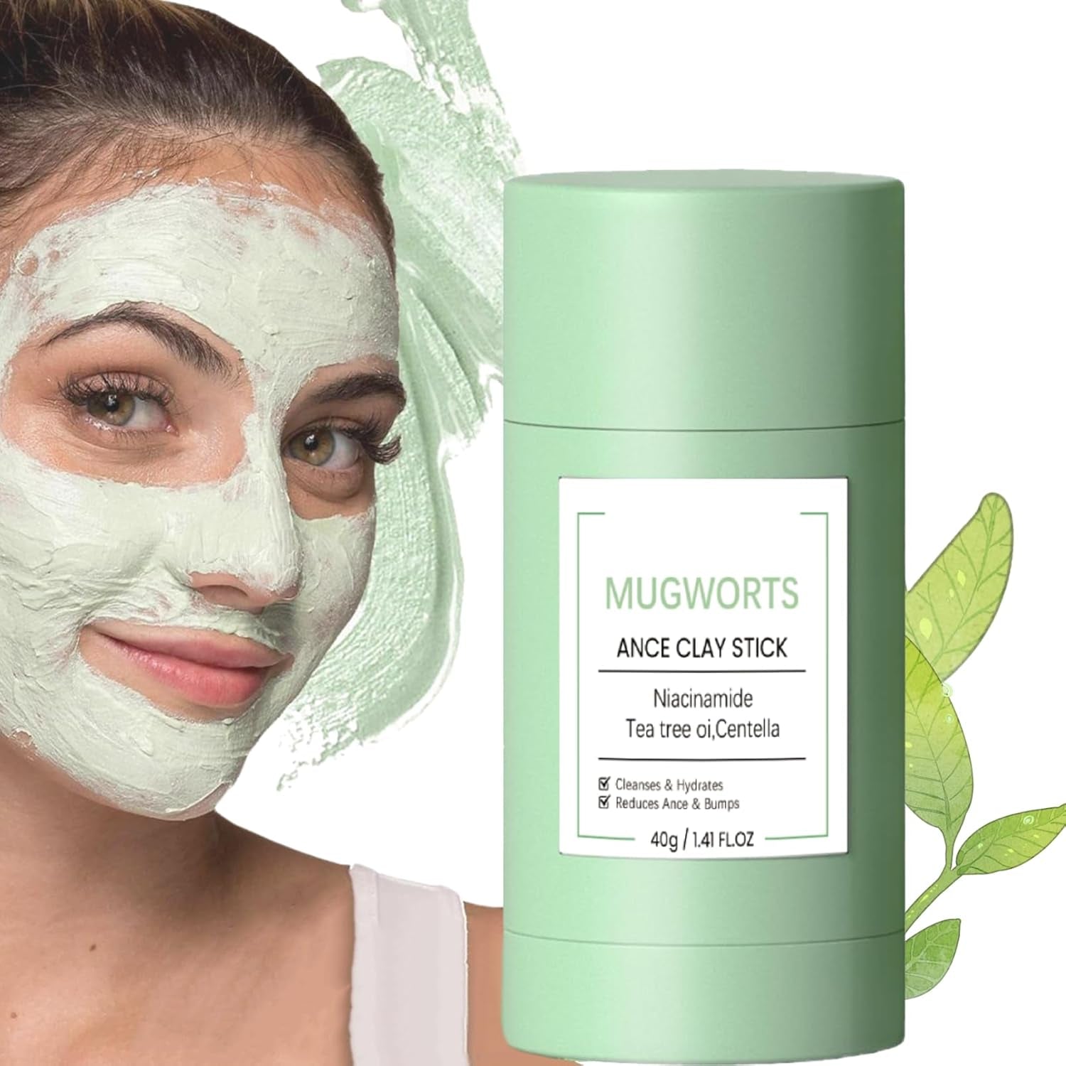 Revitalize Your Skin with the Green Tea Deep Cleanse Mask Stick - Powerful Blackhead Remover & Moisturizer for All Skin Types