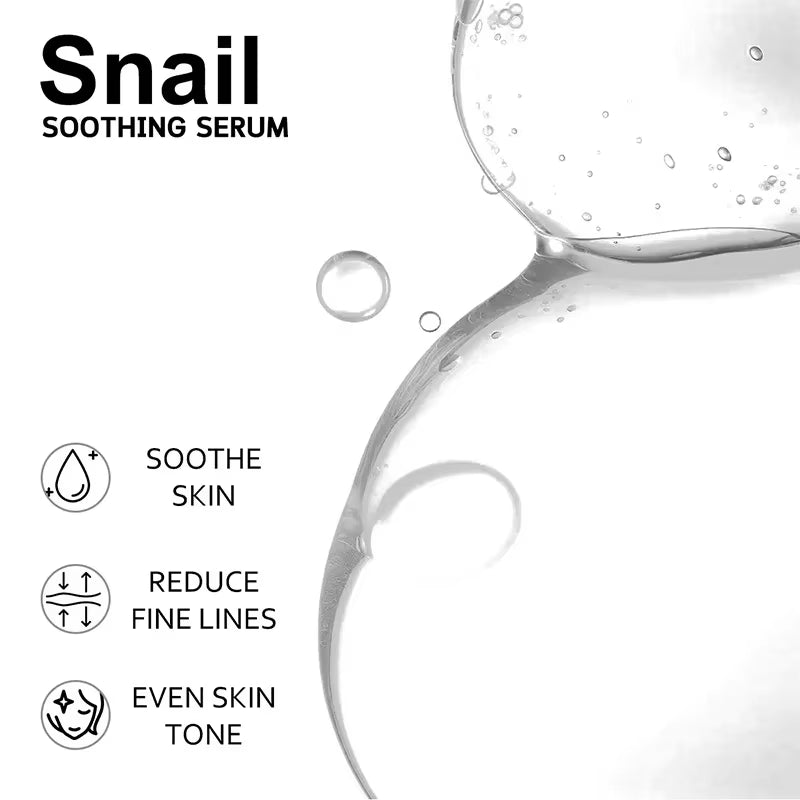 100ML Korean 92% Snail Soothing Serum Face Multi in One Skin Care Hydrating Moisturizing Essence Facial Moisturizer Skincare