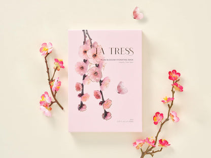 Plum Blossom Hydrating Korean Face Mask, Korean Beauty Skin Care (5 Sheets)