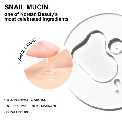 100ML Korean 92% Snail Soothing Serum Face Multi in One Skin Care Hydrating Moisturizing Essence Facial Moisturizer Skincare