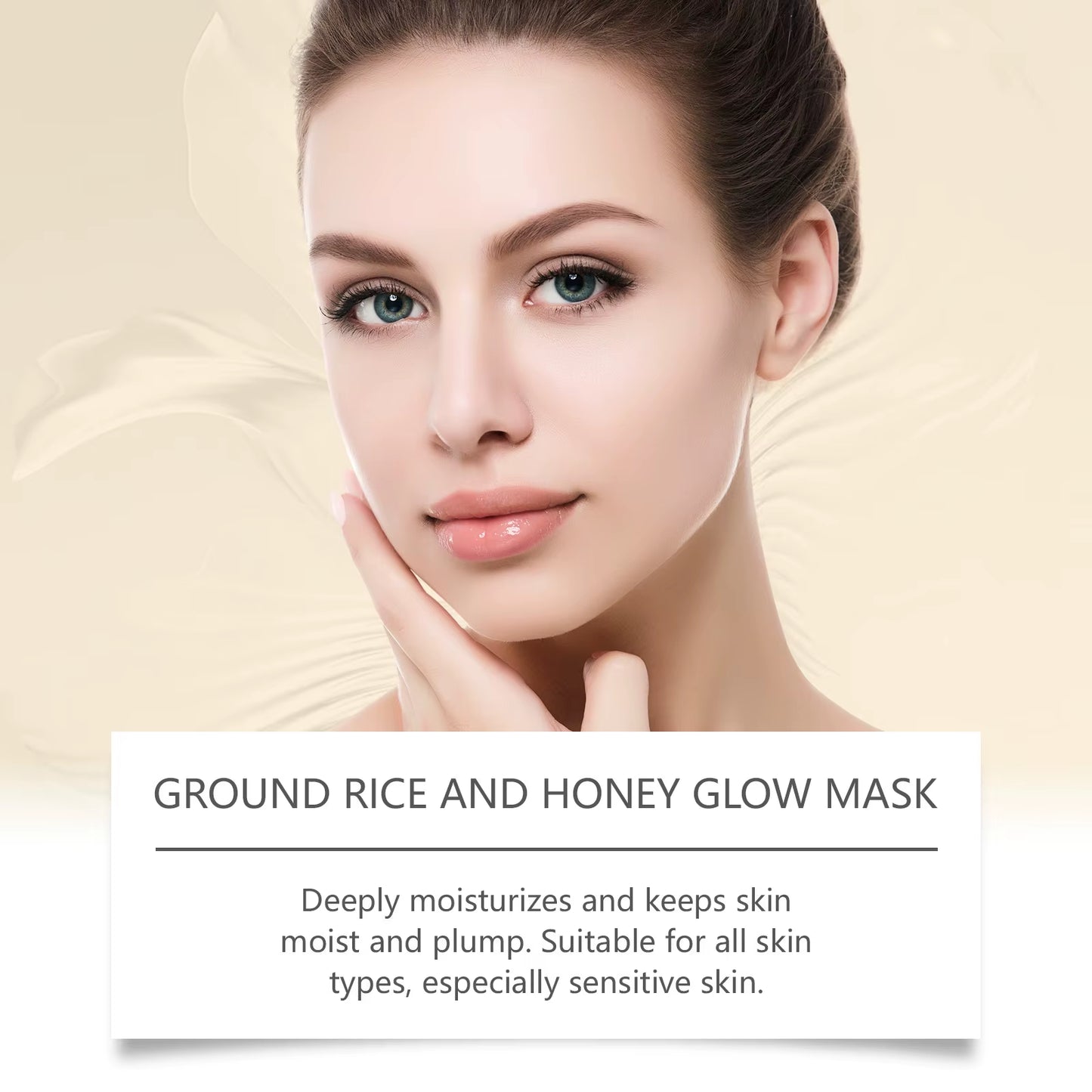 Revitalize Your Skin with the Hoygi Rice Raw Pulp Moisturizing Mask - Fade Dark Spots & Hydrate for Sensitive Skin