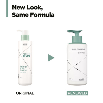 Green Tea Active Shampoo L Anti-Aging for Fine, Thinning Hair | Protects Scalp & Volumizing Hair | Clinically Proven, 16.9 Fl.Oz