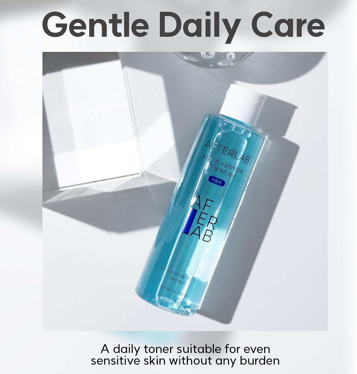 Hydrating Barrier Clarifying Toner Azulene - PH5.5 Water-Based Hydrating Toner for Soothing Skin and Reducing Breakouts - Korean Skin Care (6.76 Fl Oz)