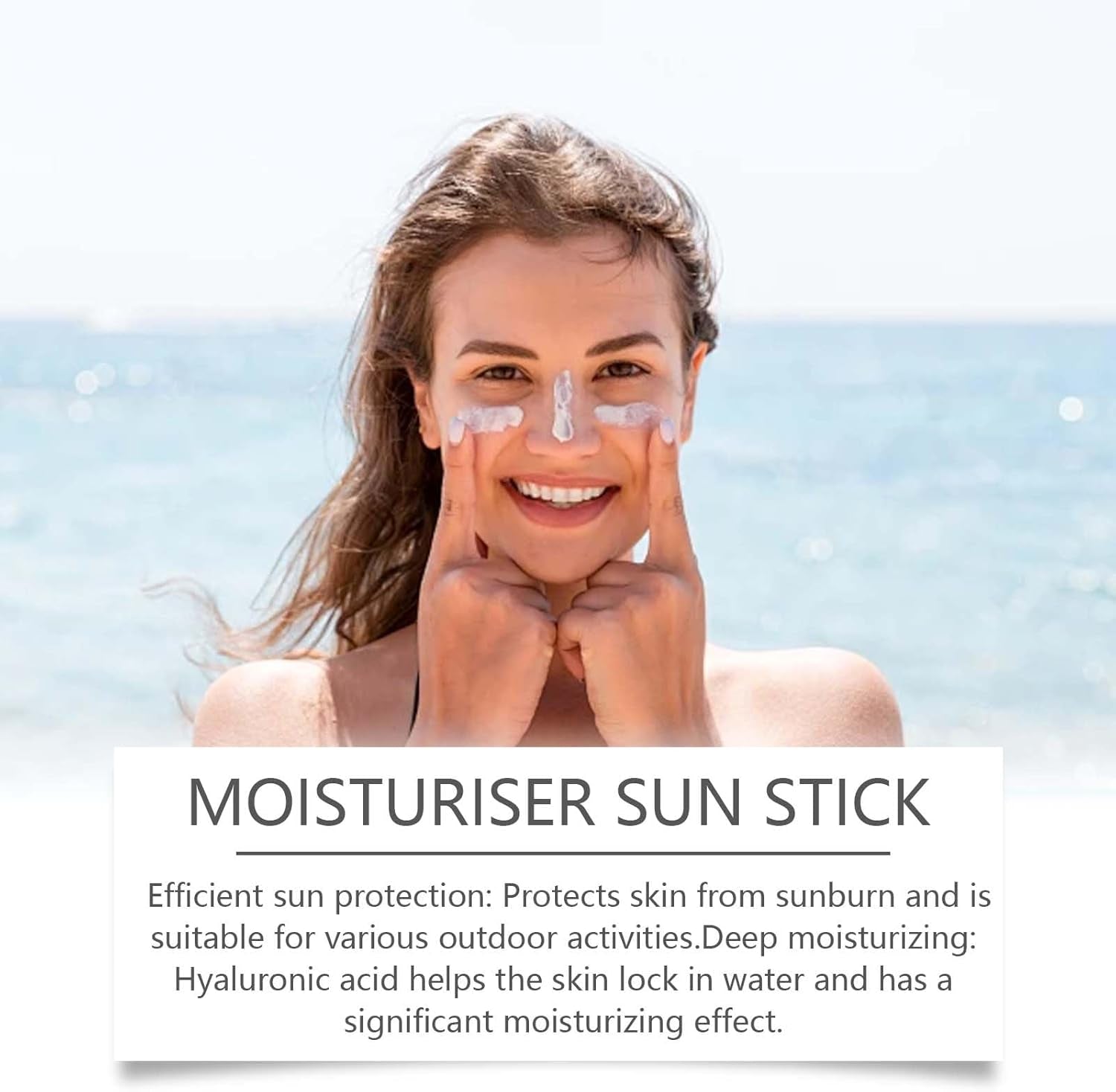Sunblock Stick SPF 50 PA+++, Sun Cream SPF50+ for Face & Body, Waterproof Sun Stick, High Protection Travel Size Sun Cream (Blue Size, Sun Protection Factor (SPF), 50)
