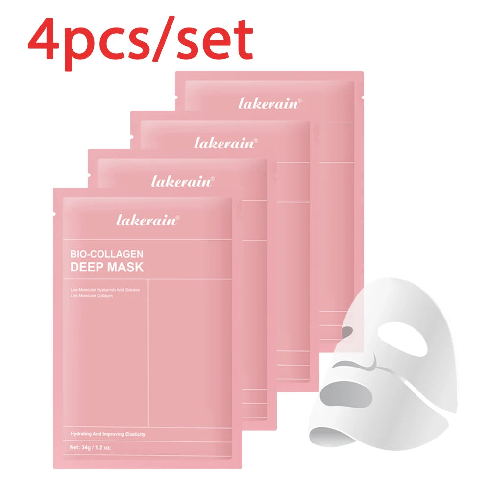 Bio-Collagen Deep Face Mask Shrink Pores Deep Hydrating Overnight Mask Moisturizing Refreshing Brightening Face Skin Care