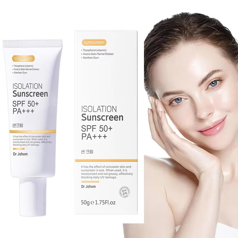 SPF 50+ Sunscreen Long Lasting & Waterproof Sun Protection Cream Moisturizing Non Sticky Ultraviolet-Proof for Face & Body