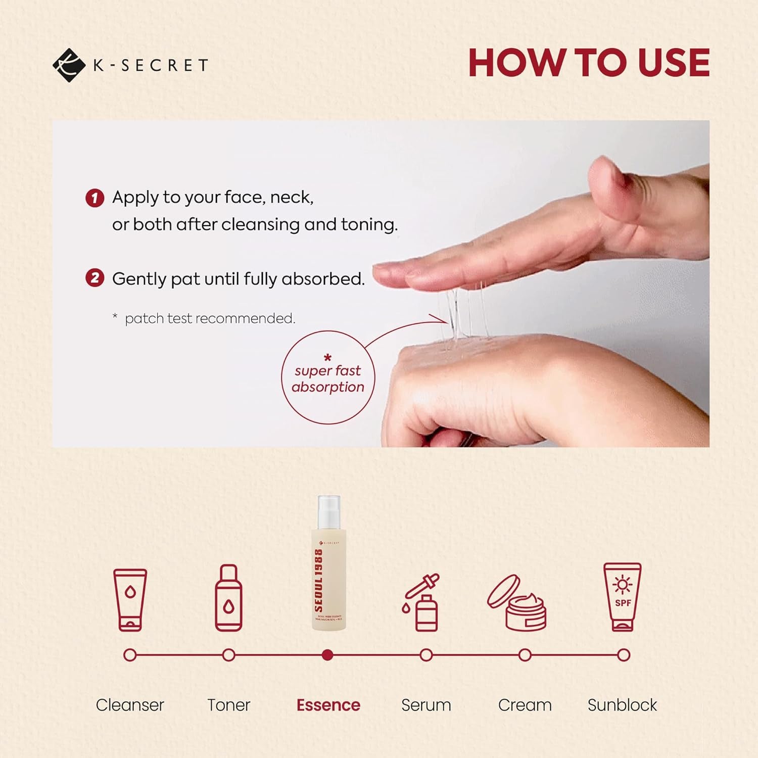 SEOUL 1988 Essence : Snail Mucin 97% + Rice, 100Ml/3.38Fl.Oz. | 97% Snail Secretion with Rice Ferment Filtrate and Rice Extract for Skin Hydration, Soothing | Korean Skincare |