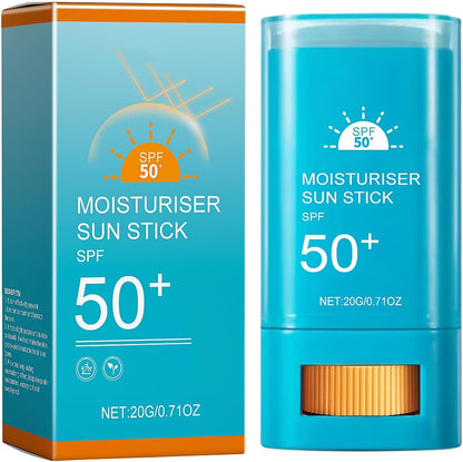 Sunblock Stick SPF 50 PA+++, Sun Cream SPF50+ for Face & Body, Waterproof Sun Stick, High Protection Travel Size Sun Cream (Blue Size, Sun Protection Factor (SPF), 50)