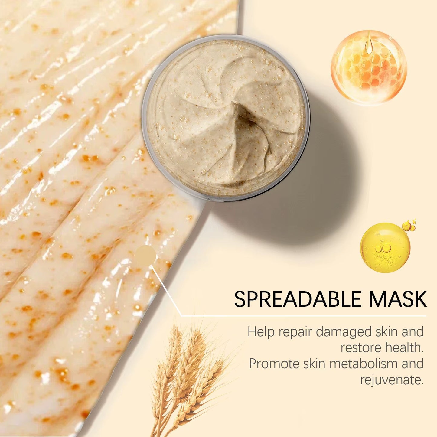 Revitalize Your Skin with the Hoygi Rice Raw Pulp Moisturizing Mask - Fade Dark Spots & Hydrate for Sensitive Skin