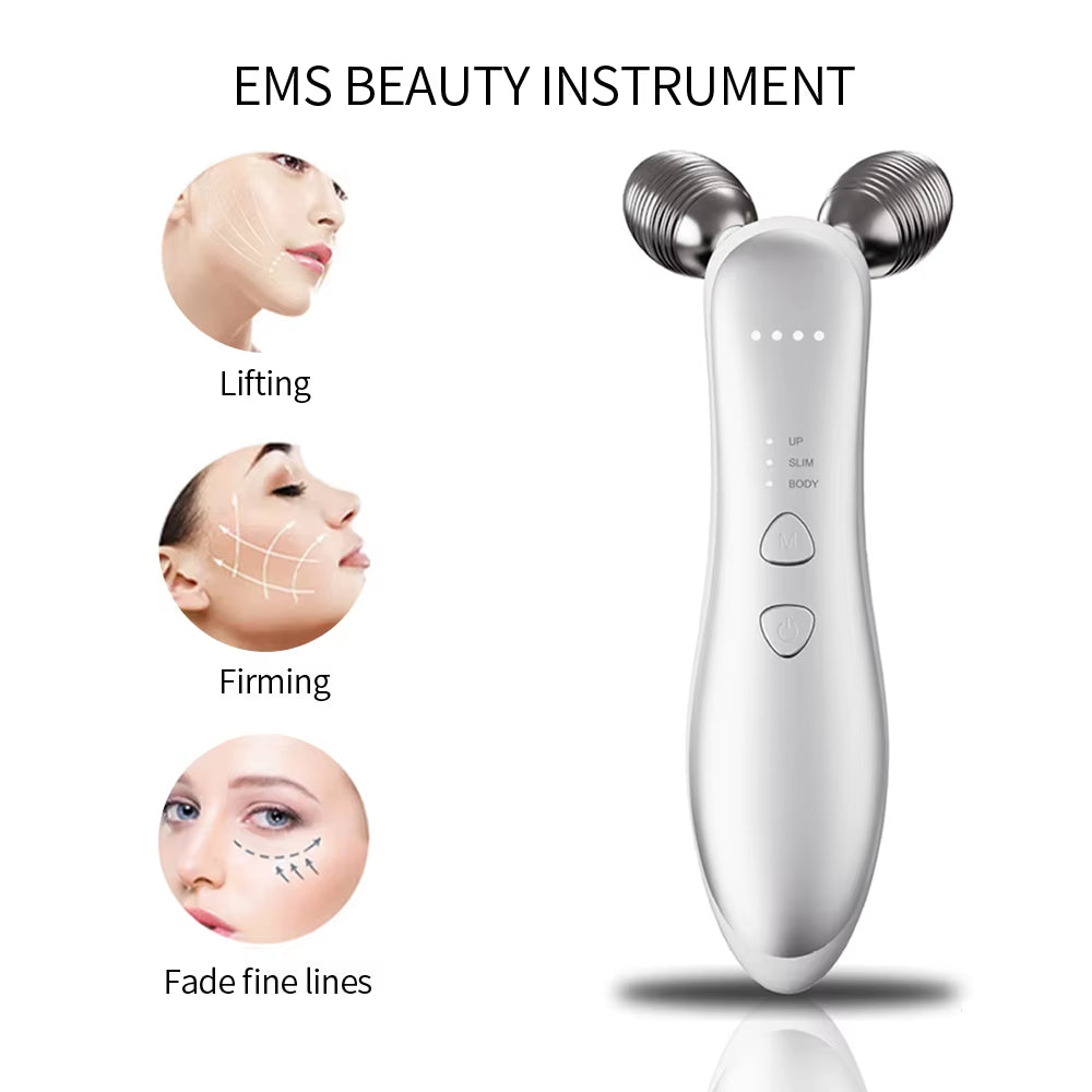 Revitalize Your Skin with the EMS Face Lifting Machine - Microcurrent Roller for Tightening, Rejuvenation, and Double Chin Removal