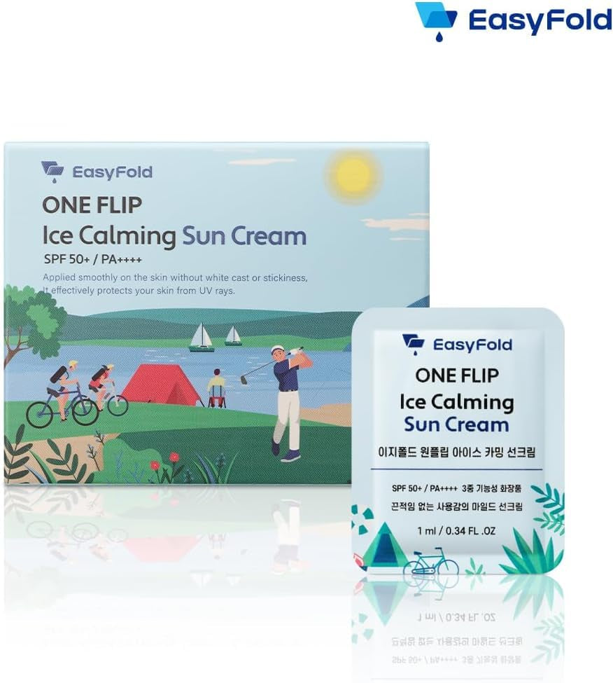 Korean Sunscreen Spf 50 (30 Pack) - Travel Size Sunblock Face & Body, Korean Beauty Skin Care Sun Block, Sun Cream