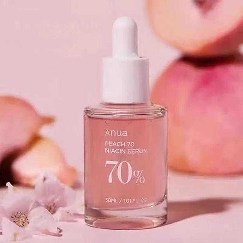 Anua Peach 70 Niacinamide Serum 30Ml, Moisturizing Facial Serum, Daily Cleansing Beauty, Korean Skincare
