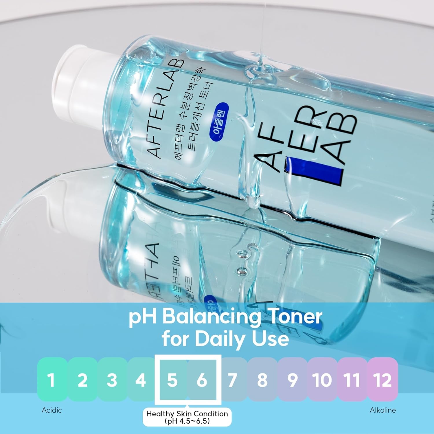 Hydrating Barrier Clarifying Toner Azulene - PH5.5 Water-Based Hydrating Toner for Soothing Skin and Reducing Breakouts - Korean Skin Care (6.76 Fl Oz)