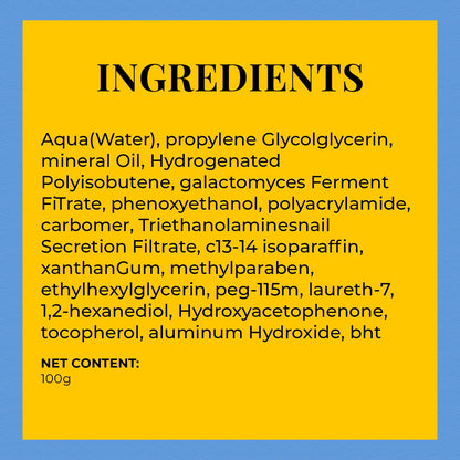 Snail Mucin 92% Moisturizer 3.52Oz/ 100G, Daily Repair Face Gel Cream for Dry, Sensitive Skin Snail Facial Skin Care Products KB Skincare Korean Skincare