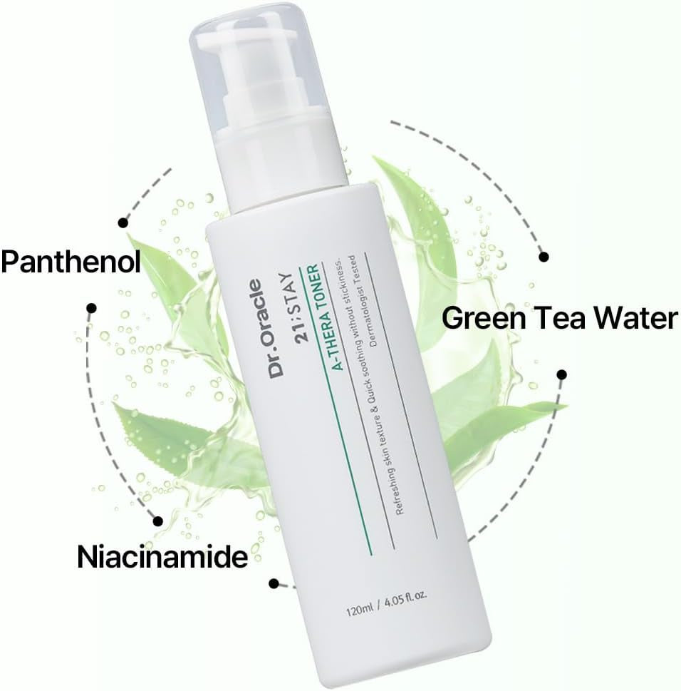 A-Thera Toner Facial Moisturizer Face Serum Korean Skincare Toner for Sensitive Skin, (4.05Fl.Oz.Fl.), Dermatologist Tested, 21 STAY