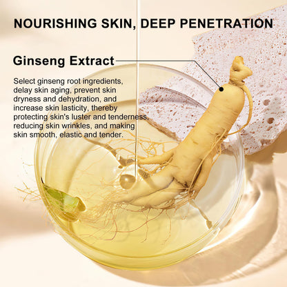 Ginseng Extract Liquid,Ginseng Extract Anti-Wrinkle Original Serum Oil,Korean Red Ginseng Polypeptide anti Aging Essence,Ginseng Moisturizer,Reduces Wrinkles,Improves Sagging (2Pcs)
