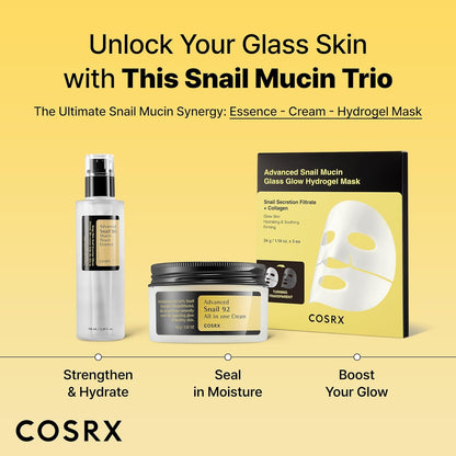 Transform Your Skin with Advanced Snail 92 All-in-One Cream - Ultimate Hydration & Anti-Aging Moisturiser for All Skin Types, 100g