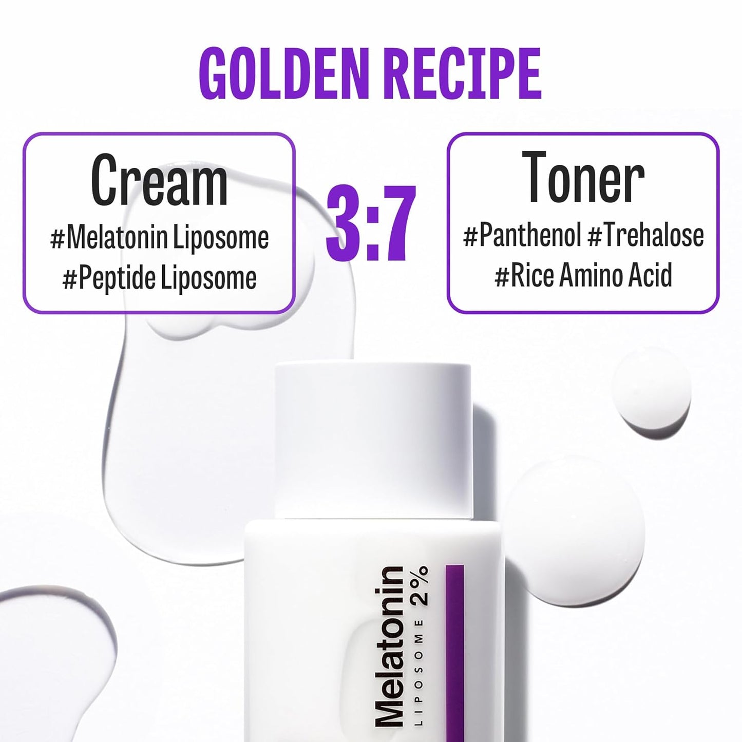 Time Return Melatonin Cream Toner | Moisturizing Facial Toner for Sensitive Skin | Clarifying & Calming Toner for Face | Hydrating Toner for Face | Toner Cream Skin Toner 6.76 Fl Oz