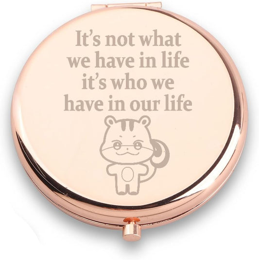 Singer Inspired Makeup Mirror Music Tour Mirror Korean Pop Music Gift Singer Fan Gift Kpop Fans Gift (Cartoon HJ Mirror)