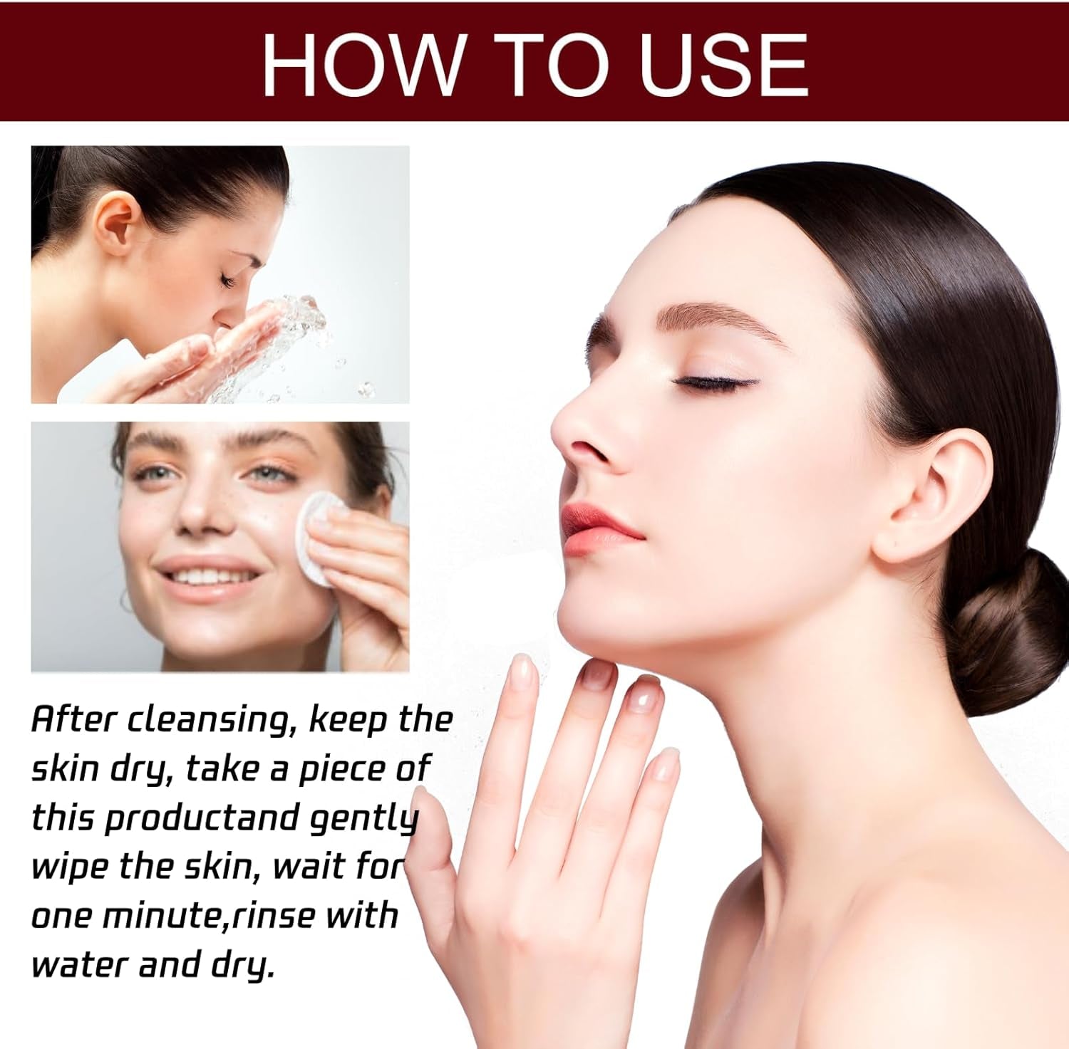 Salicylic & Glycolic Acid Cleansing Pads - Exfoliating Face Pads - Acne Treatment - Reduce Dark Spots, Even Skin Tone (Pack of 55)