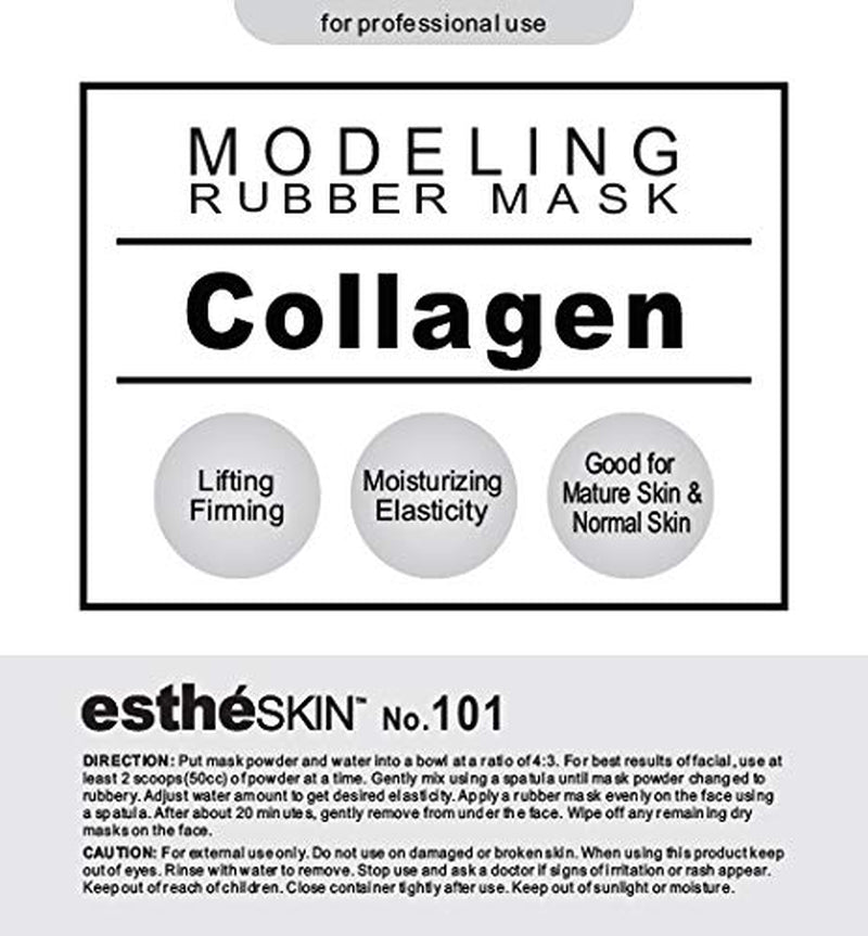 No.101 Collagen Peel off Type Modeling Rubber Mask for Facial Skin Care Treatment, 35Oz (2 Pack)