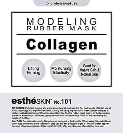 No.101 Collagen Peel off Type Modeling Rubber Mask for Facial Skin Care Treatment, 35Oz (2 Pack)